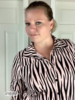 Preview: Nähbeispiel Jersey-Bluse Jeanna lillesol women No. 57